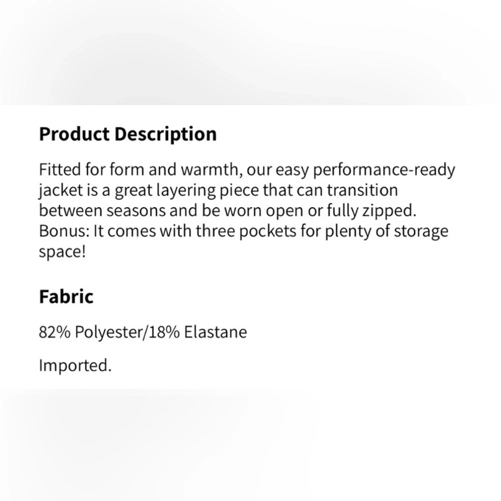 Fabletics Trinity Performance Jacket